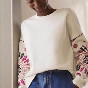 Boden embroidered sweatshirt